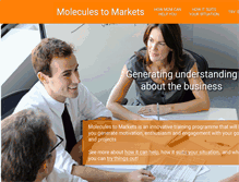 Tablet Screenshot of moleculestomarkets.com